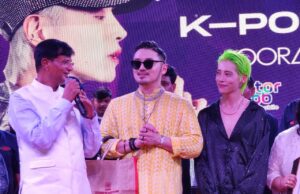 एस आर ग्रुप में कोरियन कलाकारों ने किया भव्य कार्यकम