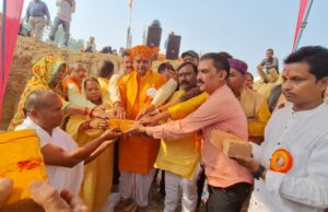 नौ हजार वर्गफीट में तैयार होगा 81 फीट ऊंचा विश्व का पहला श्रीलक्ष्मण उर्मिला मंदिर