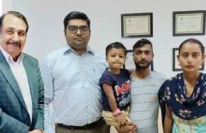 सहारा हॉस्पिटल में बच्चे के गुर्दे में सूजन व पेशाब रुकने की समस्या से दिलायी गयी निजात
