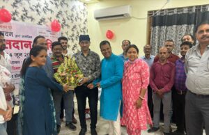 विश्व रक्तदान दिवस के अवसर पर रक्तदान शिविर का हुआ आयोजन